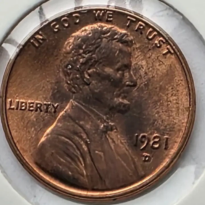[BUNJANG] 1981-D Lincoln Cent Penny (Uncirculated Denver) / 링컨 1센트 1981_D 년도 미사용 덴버 페니