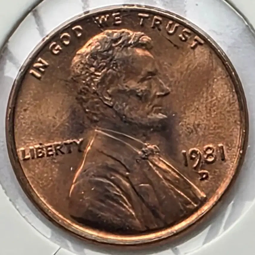 [BUNJANG] 1981-D Lincoln Cent Uncirculated Denver Penny / 링컨 1센트 1981_D 년도 미사용 덴버 페니