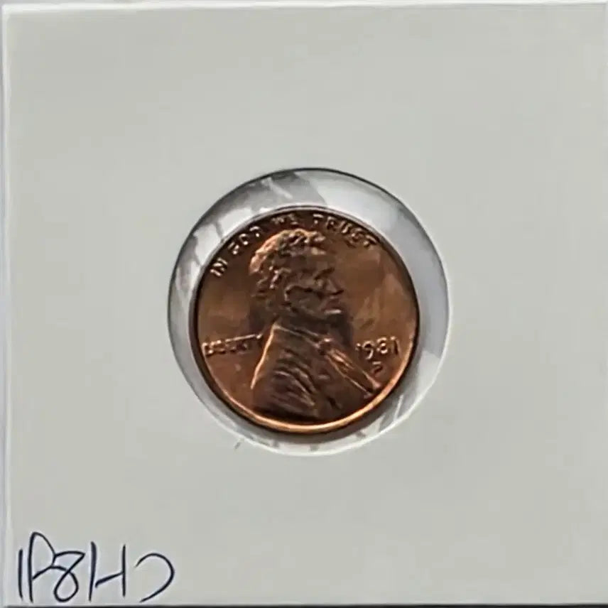 [BUNJANG] 1981-D Lincoln Cent Uncirculated Denver Penny / 링컨 1센트 1981_D 년도 미사용 덴버 페니