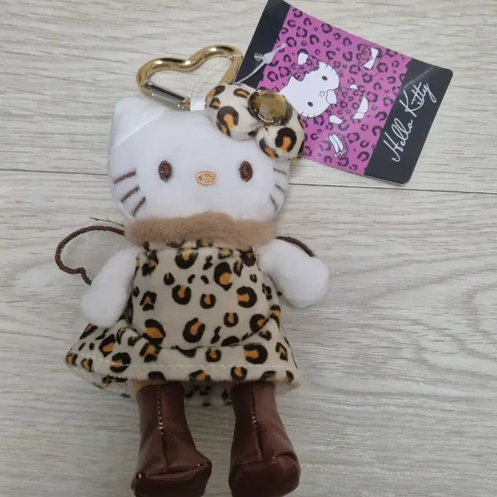 [BUNJANG] Hello Kitty Leopard Long-Legged Doll Keychain / 키티 롱다리 레오파드 인형 키링