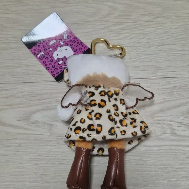 [BUNJANG] Hello Kitty Leopard Long-Legged Doll Keychain / 키티 롱다리 레오파드 인형 키링