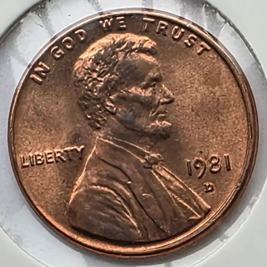 [BUNJANG] 1981-D Lincoln Cent Penny (Uncirculated, Denver) / 링컨 1센트 1981_D 년도 미사용 덴버 페니