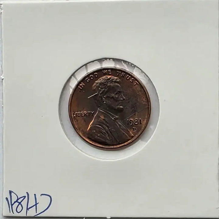 [BUNJANG] 1981-D Lincoln Cent Denver Penny (Uncirculated) / 링컨 1센트 1981_D 년도 미사용 덴버 페니