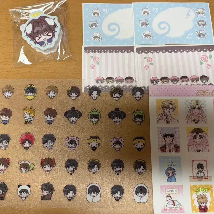 [BUNJANG] RIIZE Anton Unofficial Merch Sticker/Clip/Memo Pad Bundle Set / 라이즈 앤톤 비공굿 여밀 스티커/집게/메모지 원가이하 일괄 양도