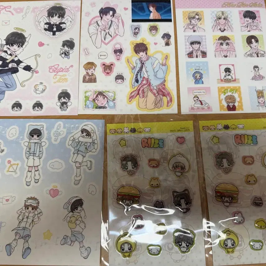 [BUNJANG] RIIZE Anton Unofficial Merch Sticker/Clip/Memo Pad Bundle Set / 라이즈 앤톤 비공굿 여밀 스티커/집게/메모지 원가이하 일괄 양도