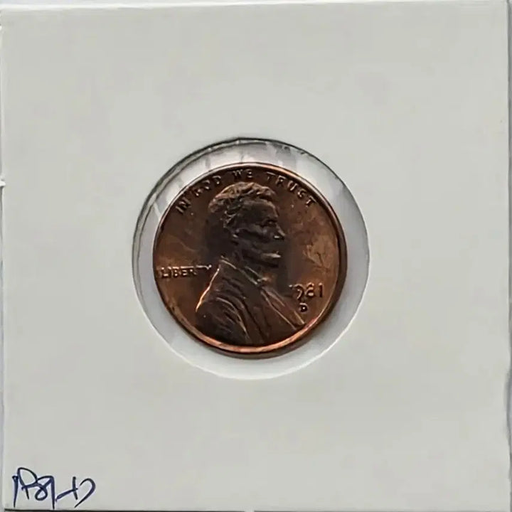 [BUNJANG] 1981-D Lincoln Cent Penny (Uncirculated Denver Mint) / 링컨 1센트 1981_D 년도 미사용 덴버 페니