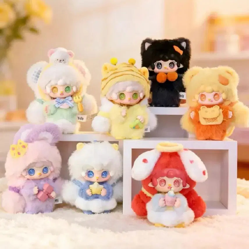 [BUNJANG] BABY3! Yookie Character Doll Keychain Set (Sealed) / 베이비쓰리 유키 yookie 귀여움 인형 키링 6종 풀박 (미개봉)