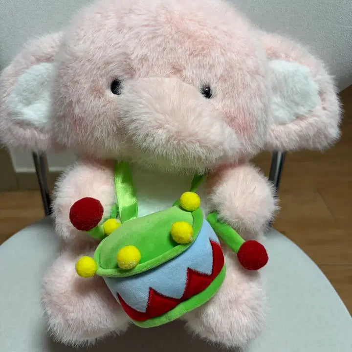 [BUNJANG] Pink Elephant Plush Toy 30cm / 핑크색 코끼리 인형 30cm