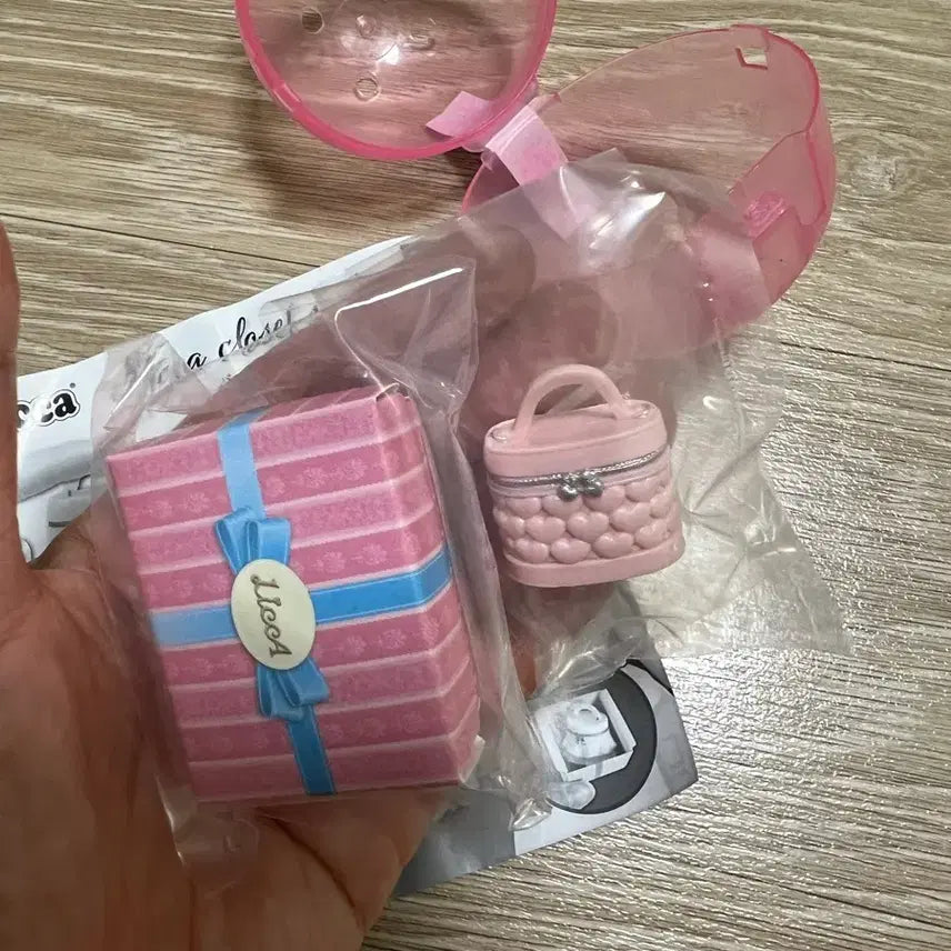 [BUNJANG] Licca Closet Vanity Bag Pink Heart Gacha (Sealed) / (미개봉) 리카 클로젯 베니티백 핑크하트 가챠