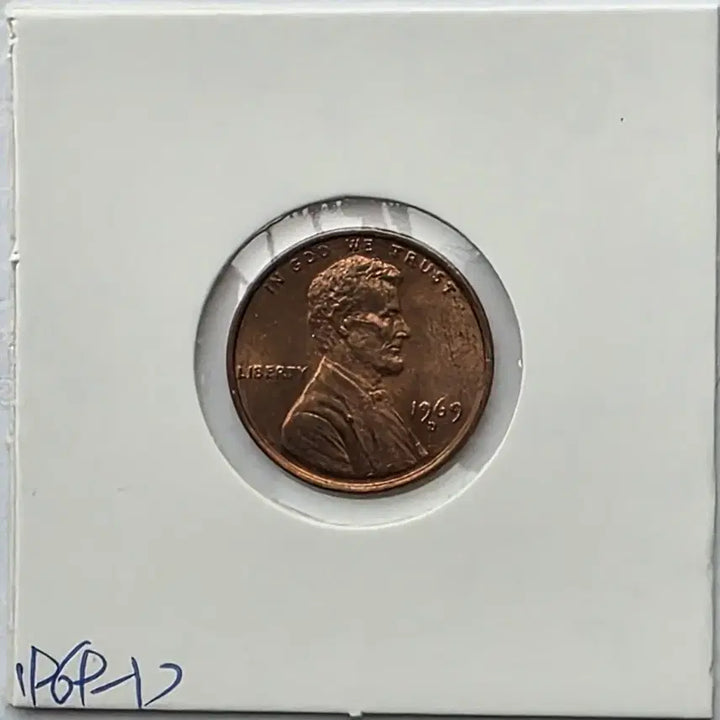 [BUNJANG] 1969-D Lincoln Cent Denver Mint Uncirculated Penny / 링컨 1센트 1969_D 년도 미사용 덴버 페니