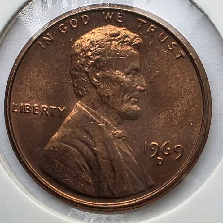 [BUNJANG] 1969-D Lincoln Cent Denver Mint Uncirculated Penny / 링컨 1센트 1969_D 년도 미사용 덴버 페니