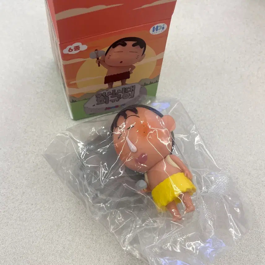 [BUNJANG] Crayon Shin-chan Mamegoro Figure - Prehistoric Era, Nenechama / 짱구 원시시대 맹구 피규어 새상품
