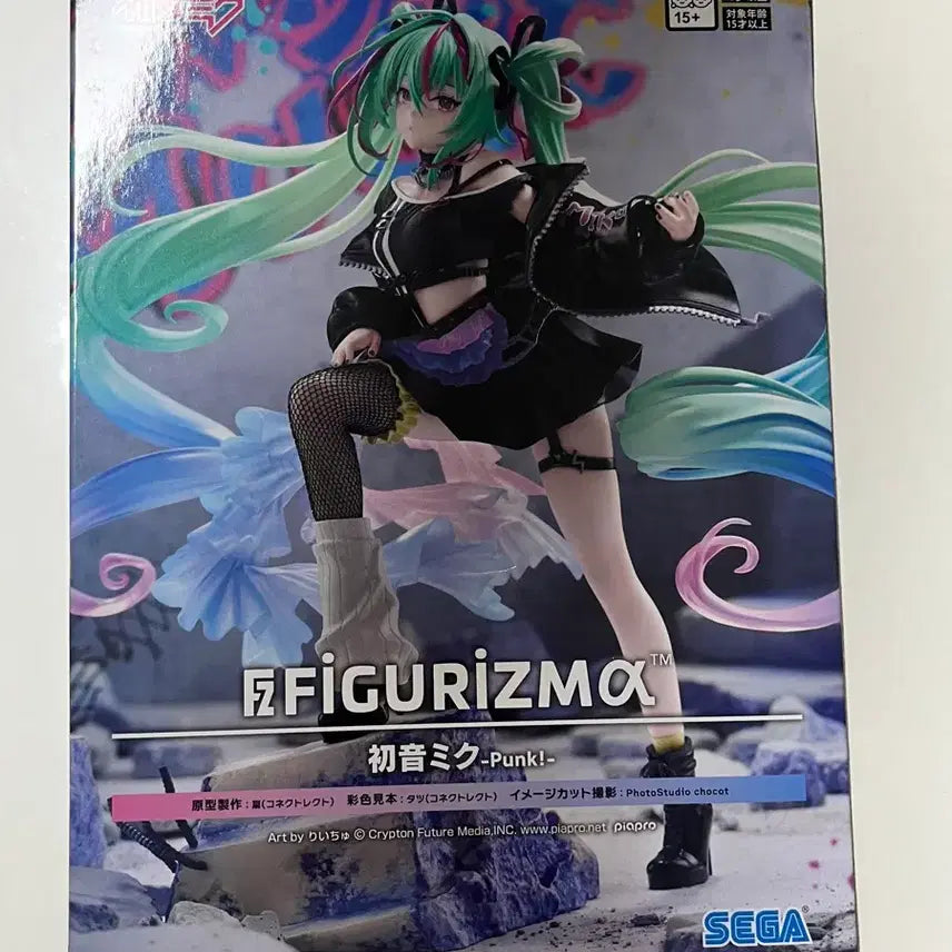 [BUNJANG] Sega Figure-rise Standard Hatsune Miku Punk! Figure / 세가 피규어라이즈 스탠다드 하츠네 미쿠 Punk!