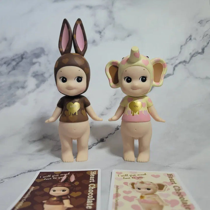 [BUNJANG] Sonny Angel Artist Collection Heart Chocolate 2 Types Bundle Set (Card Included) / [일괄] 소니엔젤 아티스트 하트 초콜릿 2종 세트 (카드O)