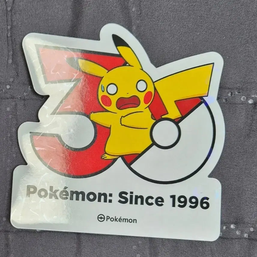 [BUNJANG] Pokemon 30th Anniversary Sticker - Surprised Pikachu / 놀란 피카츄 30주년 포켓몬 스티커