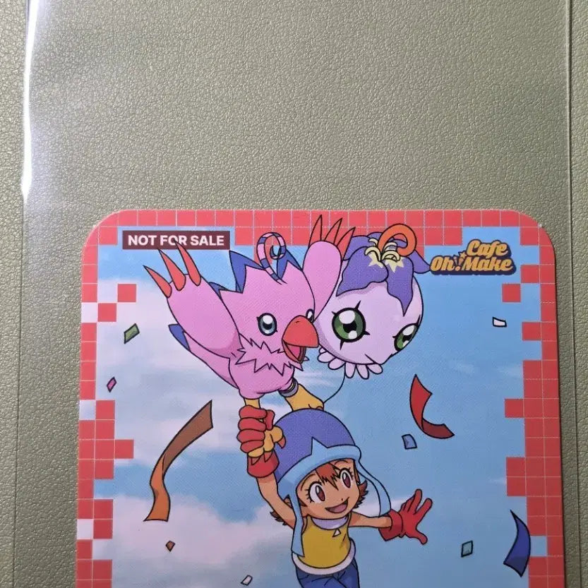 [BUNJANG] Digimon Adventure Digimon Omake Cafe 2nd Special Prize Coaster Sora &amp; Piyomon / 디지몬어드벤처 디지몬 오마케 카페 2차특전 코스터 소라 피요몬 판매 양도