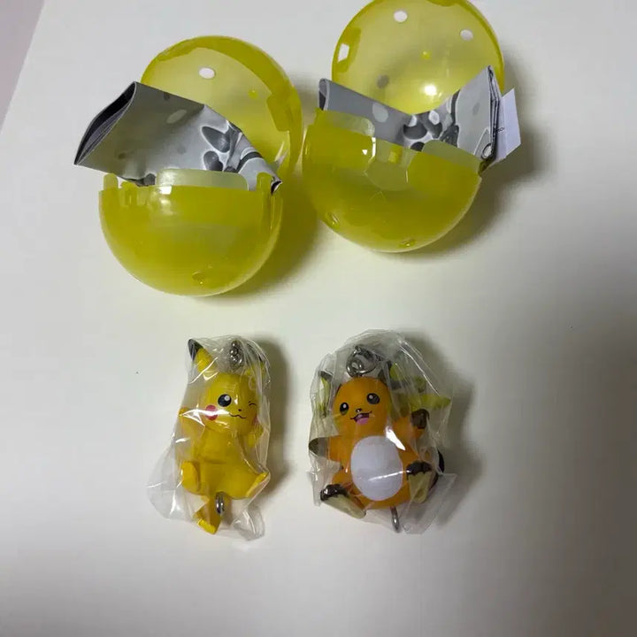 [BUNJANG] Pokemon Keychain Set - Raichu, Pikachu, Lucario / 포켓몬 대롱 가챠 라이츄 피카츄 루카리오