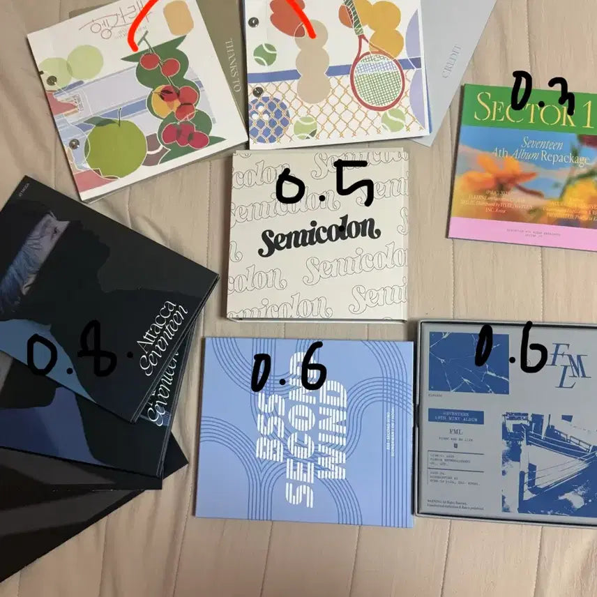 [BUNJANG] SEVENTEEN Album Components (Photocards Excluded) / 세븐틴 앨범 급처 (포토카드 제외 구성품 모두 있음)