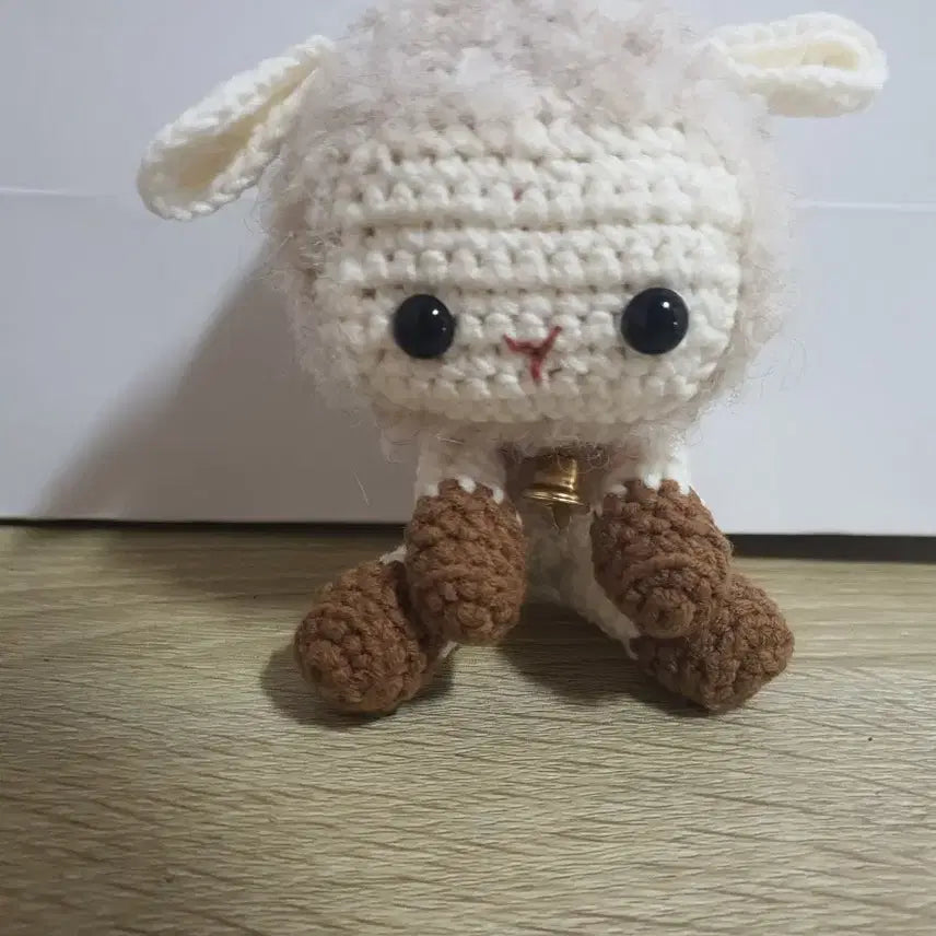 [BUNJANG] Handmade Crochet Baby Sheep Animal Doll / 핸드메이드 뜨개질 코바늘 아기양 동물 인형