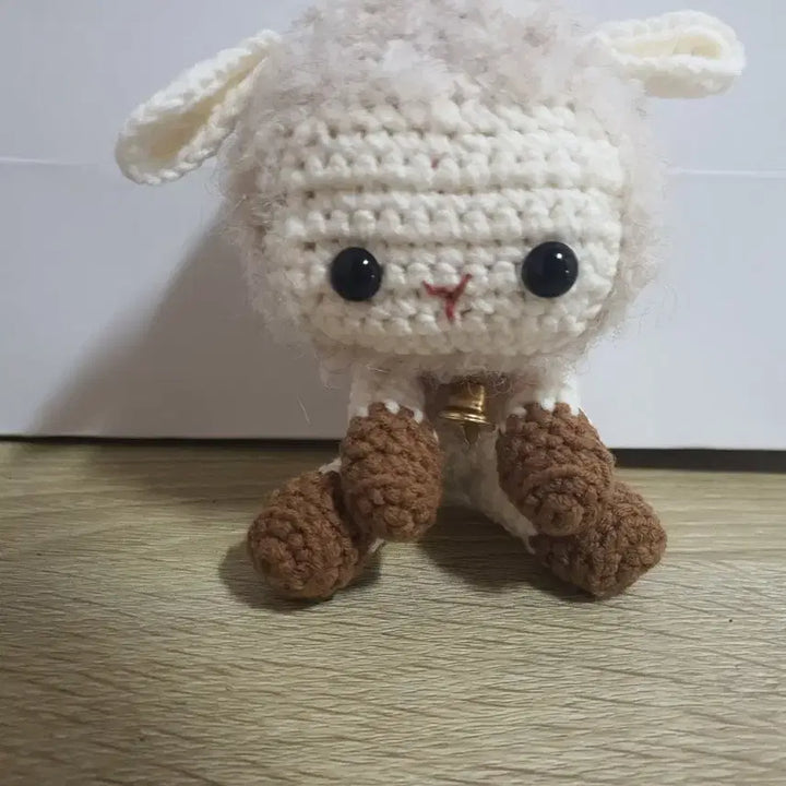 [BUNJANG] Handmade Crochet Baby Sheep Animal Doll / 핸드메이드 뜨개질 코바늘 아기양 동물 인형