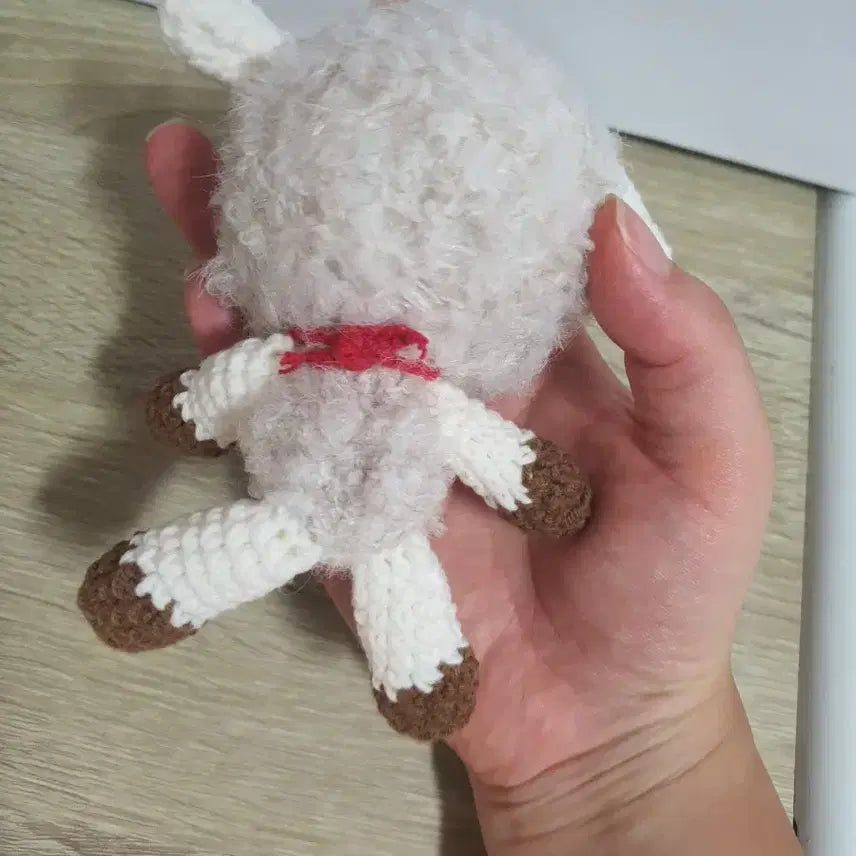 [BUNJANG] Handmade Crochet Baby Sheep Animal Doll / 핸드메이드 뜨개질 코바늘 아기양 동물 인형