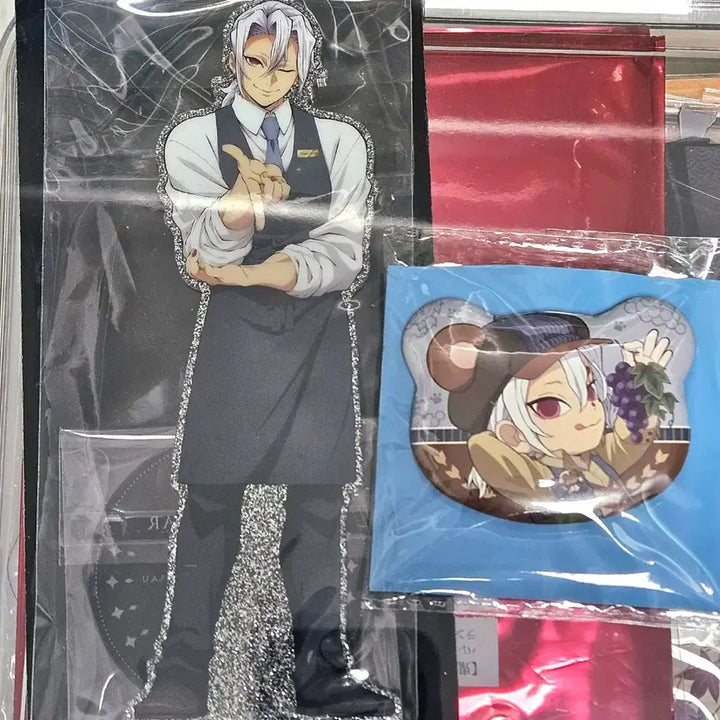 [BUNJANG] Demon Slayer Uzui Tengen Autumn Festival Acrylic Stand &amp; Can Badge Set / 귀멸의칼날 우즈이 목테일바 아크릴 가을축제 캔뱃지