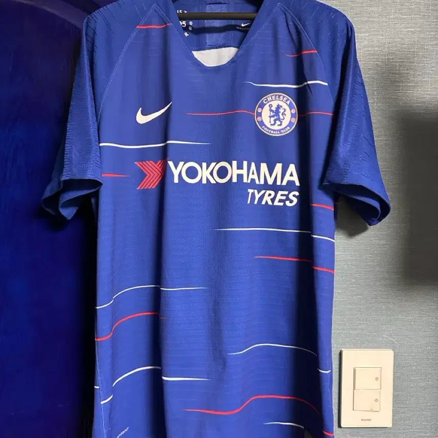 [BUNJANG] Chelsea FC 2018-19 Home Authentic Player Issue Unmarked Jersey (L) / [L] 18-19 첼시 홈 어센틱 노마킹 유니폼