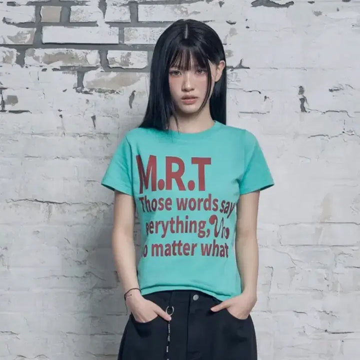 [BUNJANG] Benetton Mint Slim Fit Short Sleeve T-Shirt Size S / 벤힛 민트색 슬림핏 반팔