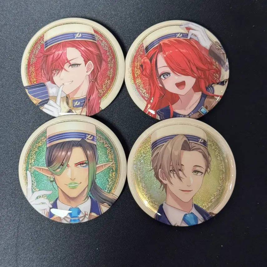 [BUNJANG] Nijisan EN Bandai Biscuit Can Badge Set - Leos &amp; Chaika / 니지산지 반다이 비스켓 캔뱃지2 조합-55