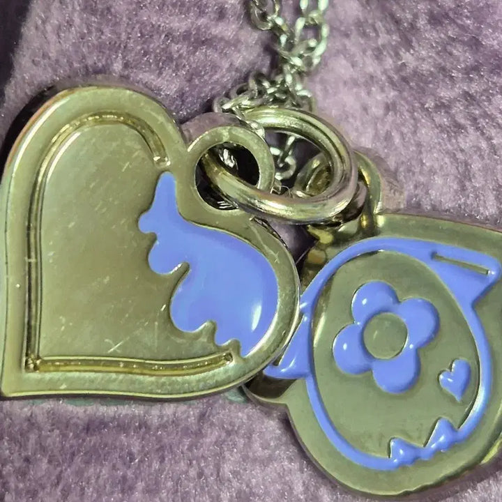 [BUNJANG] NIJISANJI Rosabelle Show Valentine Necklace &amp; Heart Card Set / 니지산지 호시루베 쇼 발렌타인 목걸이&amp;하트 카드 세트
