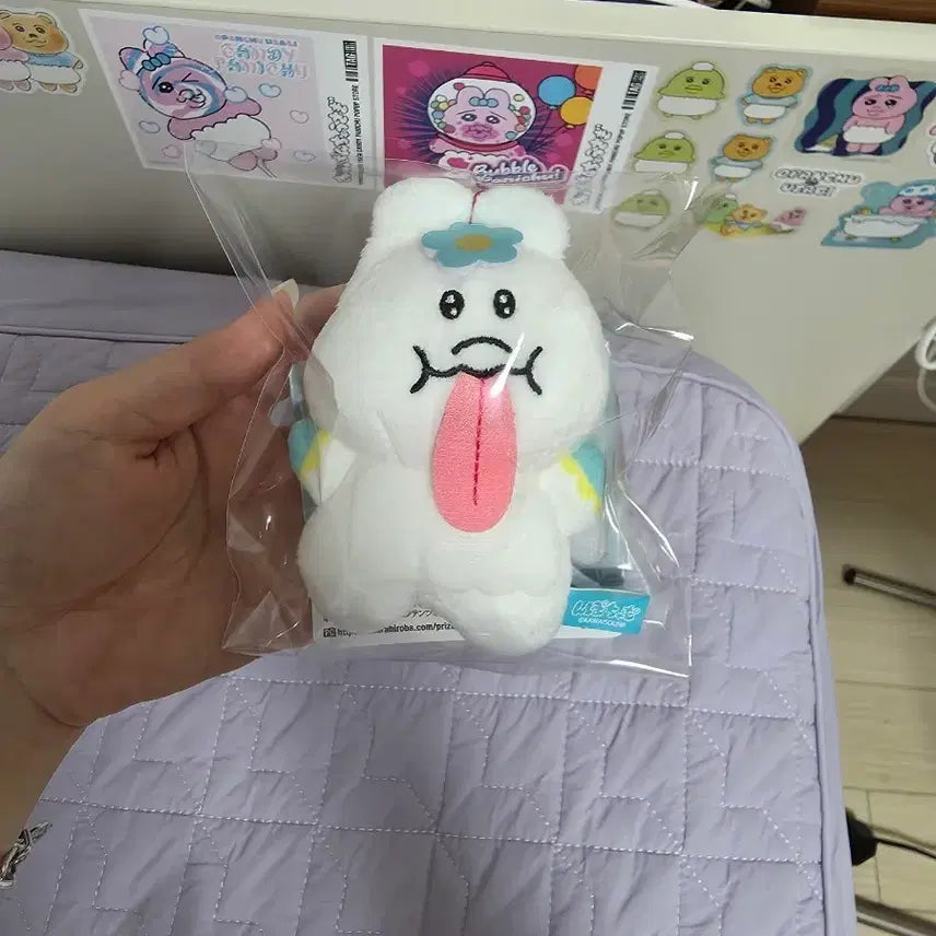 [BUNJANG] Melong Umpochamu Plush Keyring / 메롱 음뽀챠무 인형키링