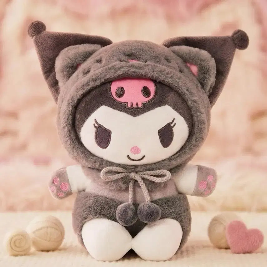 [BUNJANG] Kuromi Cat Plush 25cm / 쿠로미 봉제인형 고양이 25cm