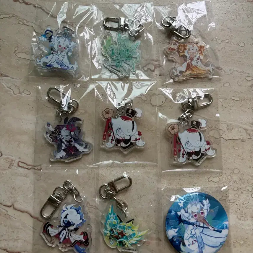 [BUNJANG] Cookierun Kingdom Keyring Album Bicycle Pen / 쿠키런킹덤 키링 앨범 바이시클 펜