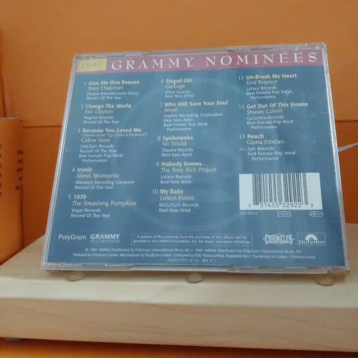 [BUNJANG] 1997 Grammy Nominees Compilation Album CD / 가요 CD 시디 음반 앨범 1997 그레미 노미니즈 컴필레이션 앨범