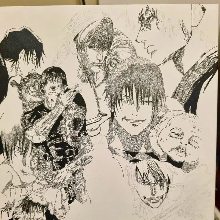 [BUNJANG] Jujutsu Kaisen Toji Collage Artwork Commission / (예약)  주술회전 토우지 콜라주 작업 그림