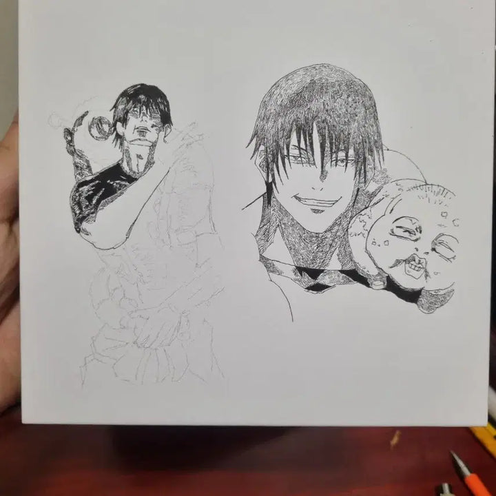 [BUNJANG] Jujutsu Kaisen Toji Collage Artwork Commission / (예약)  주술회전 토우지 콜라주 작업 그림