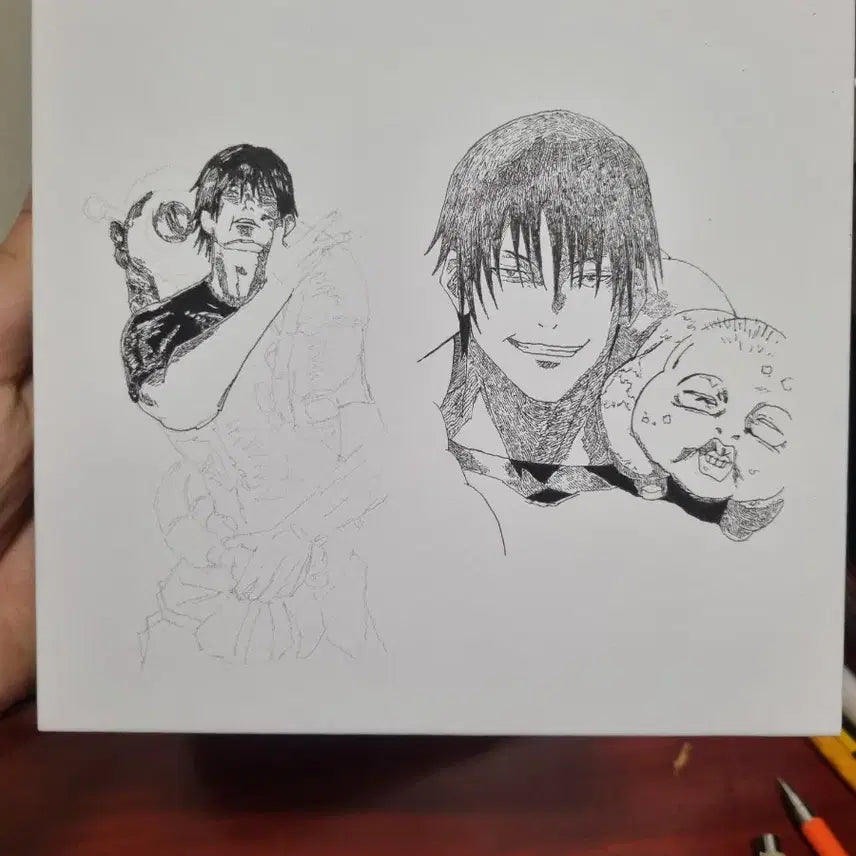 [BUNJANG] Jujutsu Kaisen Toji Collage Artwork Commission / (예약)  주술회전 토우지 콜라주 작업 그림
