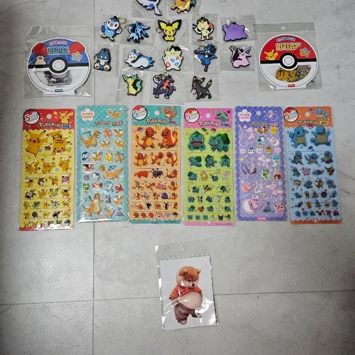 [BUNJANG] Pokemon Sticker Keyring Bundle / 포켓몬 스티커 키링 등등 먼저 선택하고 원하는거 가져 가세요~