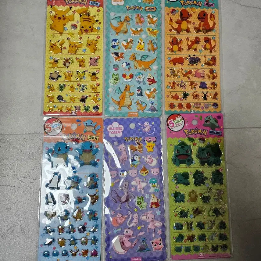[BUNJANG] Pokemon Sticker Keyring Bundle / 포켓몬 스티커 키링 등등 먼저 선택하고 원하는거 가져 가세요~