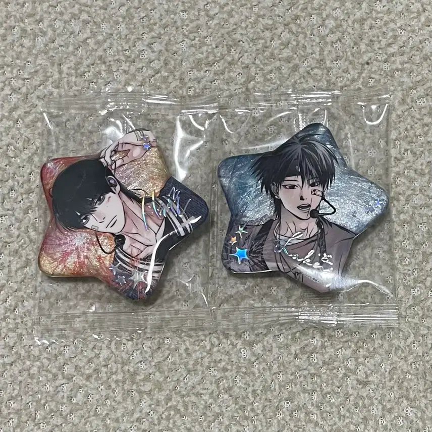 [BUNJANG] Sparkles Unsleep Chaejun / Black Horse Ebon Can Badge / 스파클즈 언슬립 채준/검은목마 에본 캔뱃지 양도해요