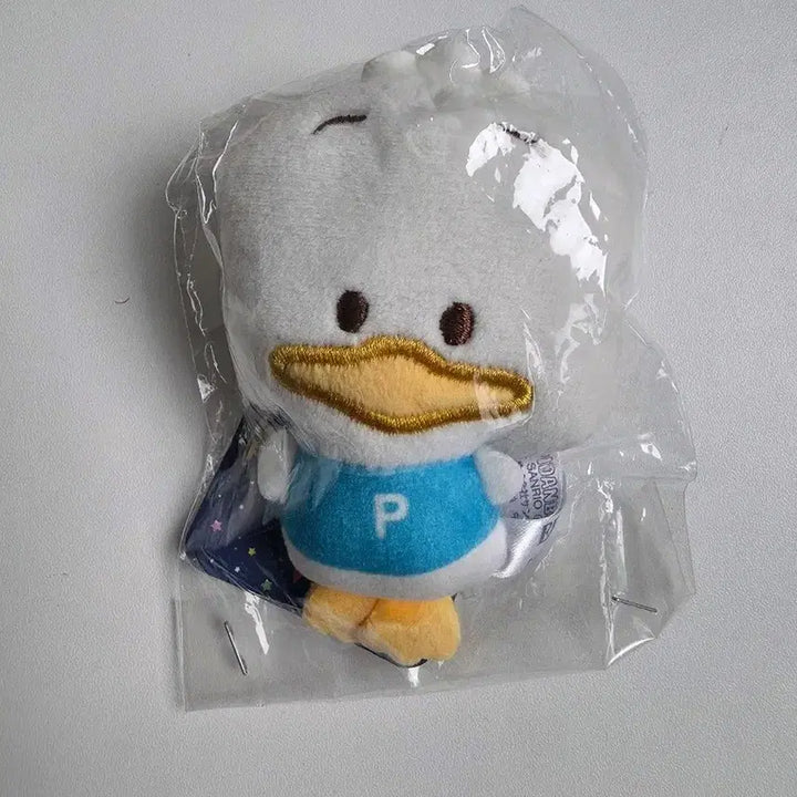 [BUNJANG] Sanrio Duck Pekkle Plush Keyring / 산리오 오리페클 인형 키링