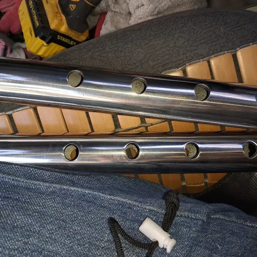 [BUNJANG] Set of 2 Metal Flutes / 금속 피리 2개 세트