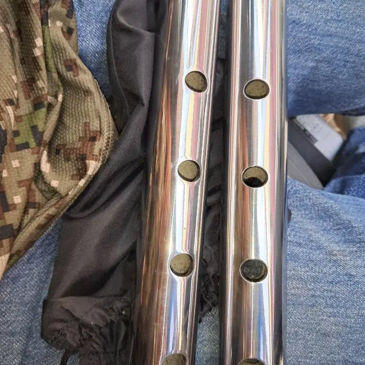 [BUNJANG] Set of 2 Metal Flutes / 금속 피리 2개 세트