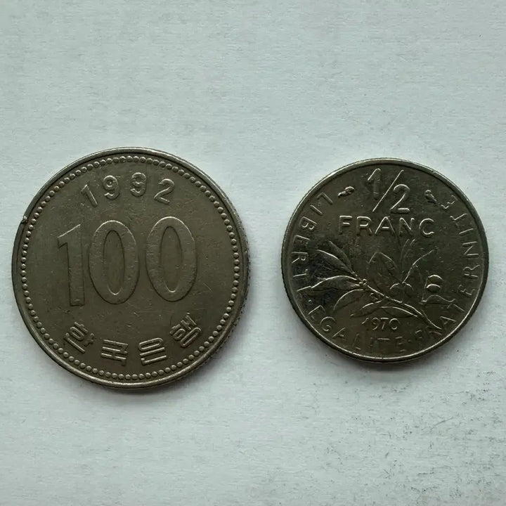 [BUNJANG] 1970 French Half Franc Coin / 1970년 프랑스 하프프랑 동전 S3445