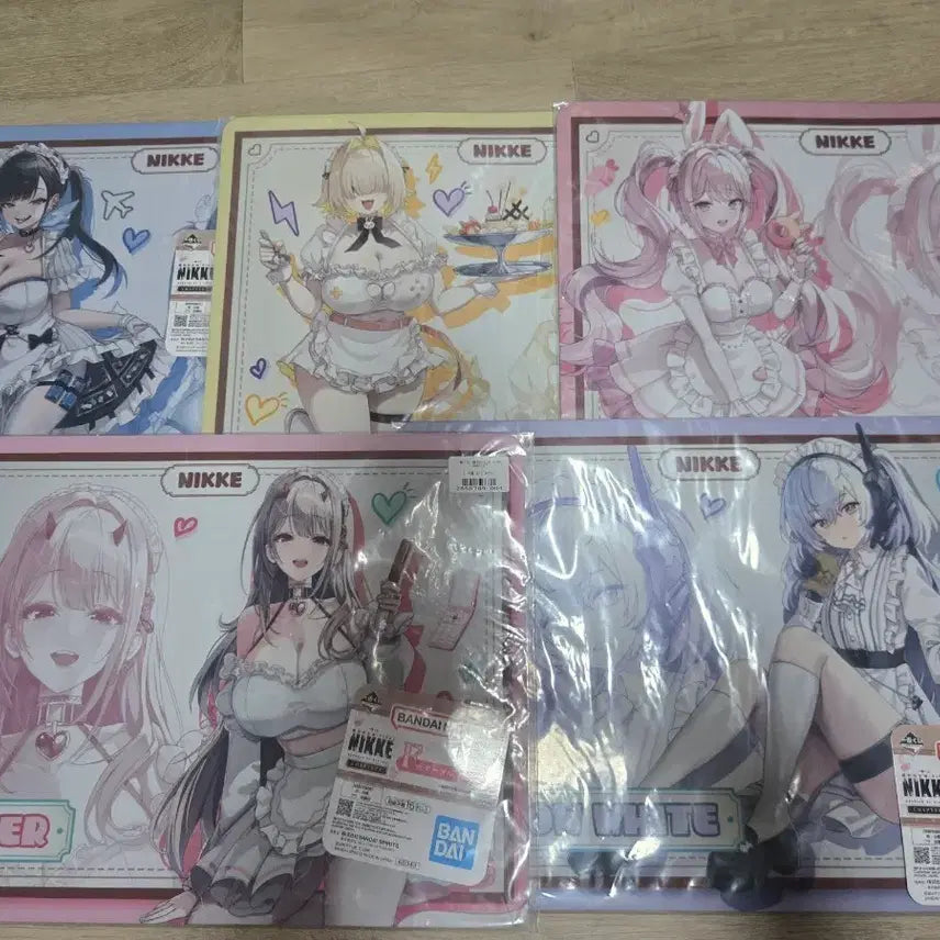 [BUNJANG] NİKE Ichiban Kuji Chapter 7 Table Mat 5-Piece Full Set (Sealed Bundle) / 니케 제일복권 챕터7 테이블매트 5종 풀세트미개봉 일괄