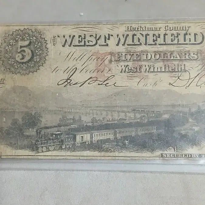 [BUNJANG] Westfield Bank 1862 $5 Note / 웨스트 윈필드 은행권 5달러 1862년