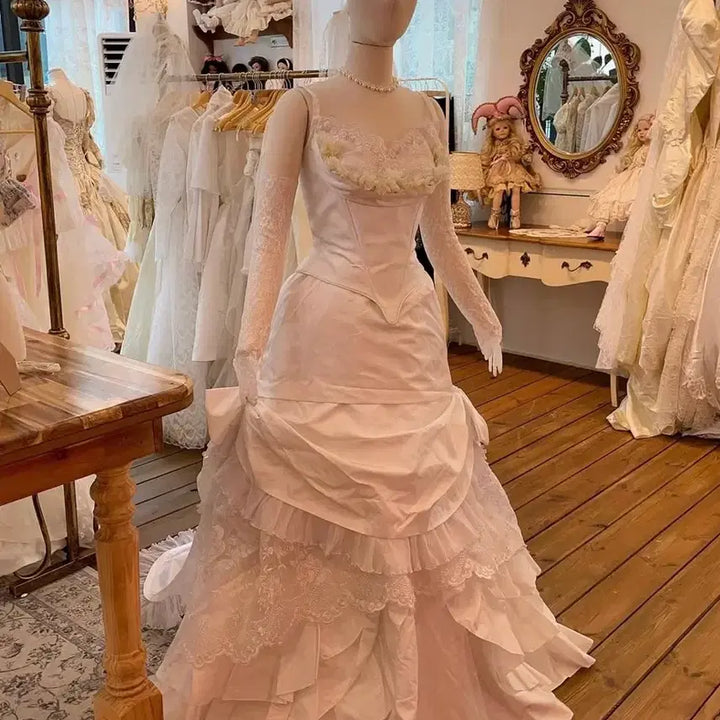 [BUNJANG] 19th Century Design Vintage Wedding Dress / 19세기디자인 빈티지웨딩드레스