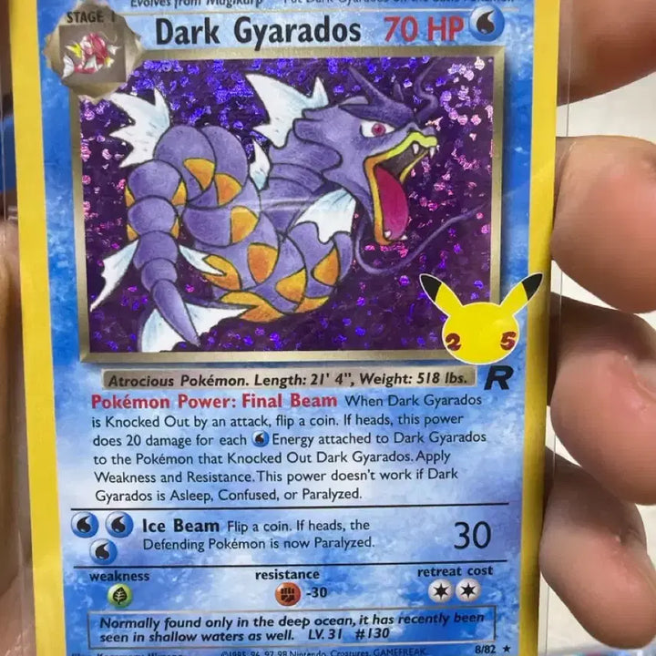 [BUNJANG] Gyarados Holo 25th Anniversary - Dark Gyarados / 25주년 갸라도스 홀로그램 상태 S급