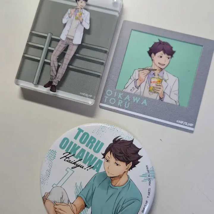 [BUNJANG] Haikyuu!! Tooru Oikawa Acrylic Magnet, Keyring, Can Badge, and Polaroid Set / 하이큐 오이카와 토오루 아크릴 마크넷 키링 캔뱃지 폴라