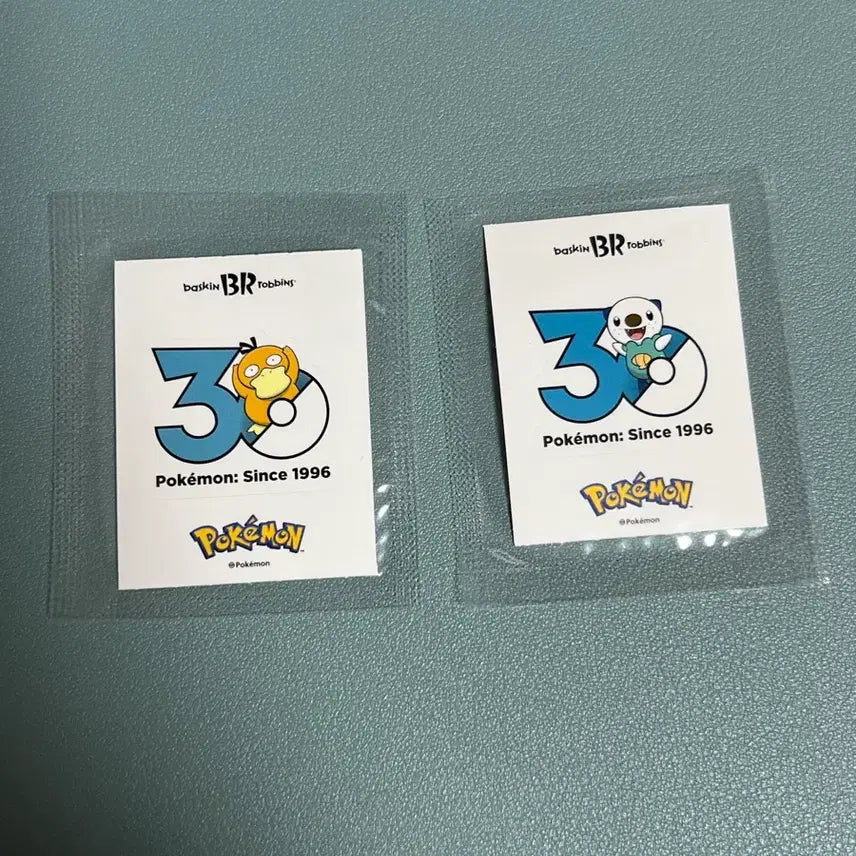 [BUNJANG] Baskin Robbins Pokemon Stickers (2 Types) / 베스킨라빈스 포켓몬 띠부씰 2종